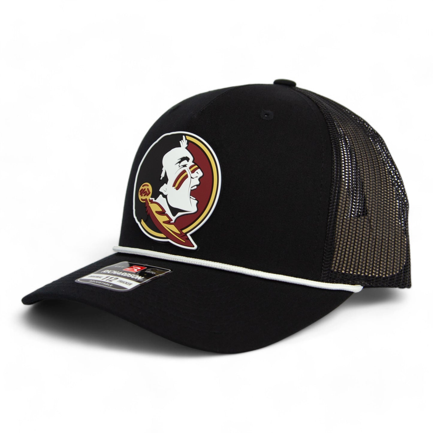 Florida State Seminoles 3D Snapback Trucker Rope Hat- Black/ White