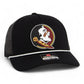 Florida State Seminoles 3D Snapback Trucker Rope Hat- Black/ White