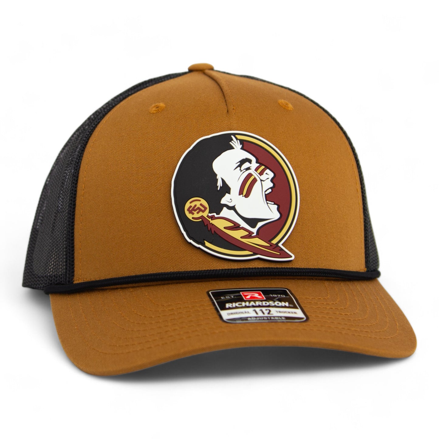 Florida State Seminoles 3D Snapback Trucker Rope Hat- Caramel/ Black