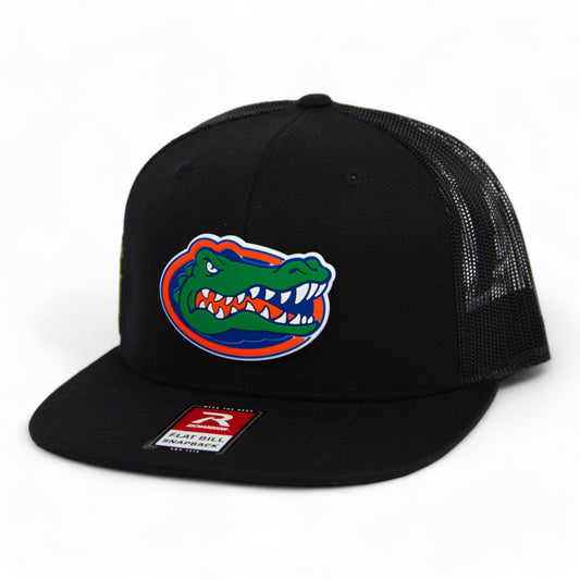 Florida Gators 2024 Men's College World Series 3D Wool Blend Flat Bill Hat- Black