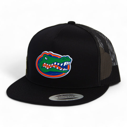 Florida Gators 2024 Men's College World Series 3D YP Snapback Flat Bill Trucker Hat- Black