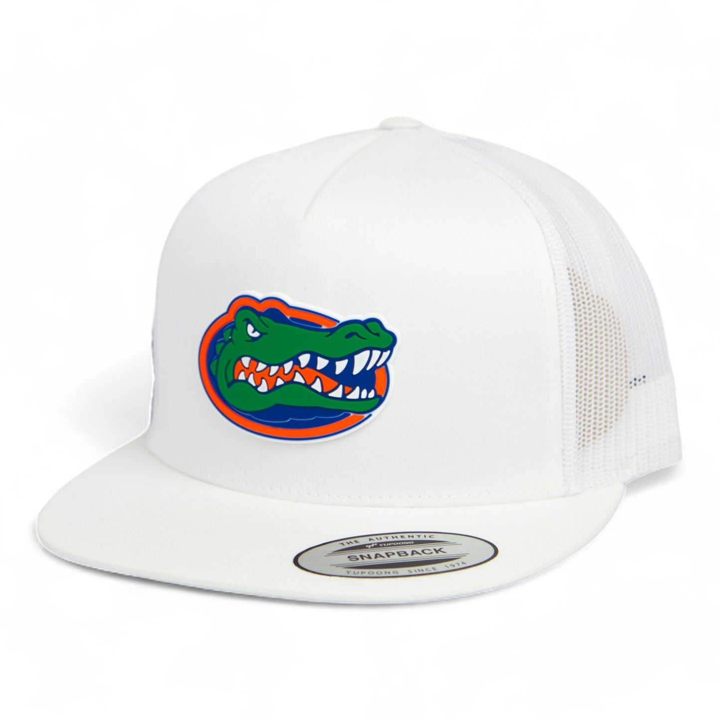 Florida Gators 2024 Men's College World Series 3D YP Snapback Flat Bill Trucker Hat- White