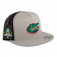 Florida Gators 2024 Men's College World Series 3D YP Snapback Flat Bill Trucker Hat- Silver/ Black
