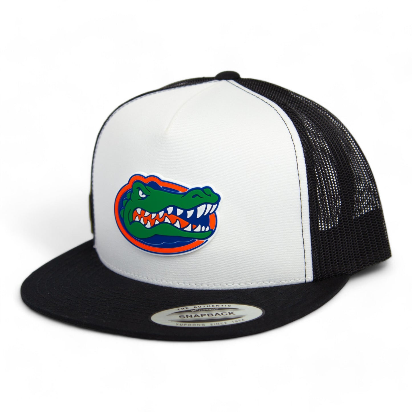 Florida Gators 2024 Men's College World Series 3D YP Snapback Flat Bill Trucker Hat- White/ Black