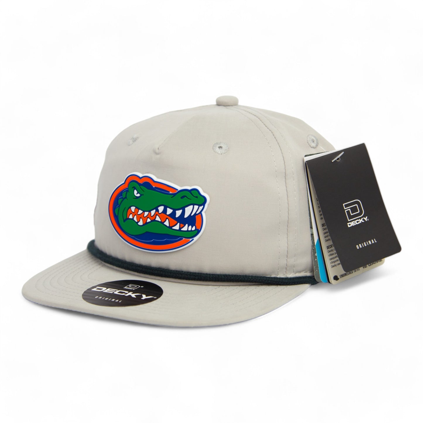 Florida Gators 2024 Men's College World Series 3D Classic Rope Hat- Grey/ Charcoal