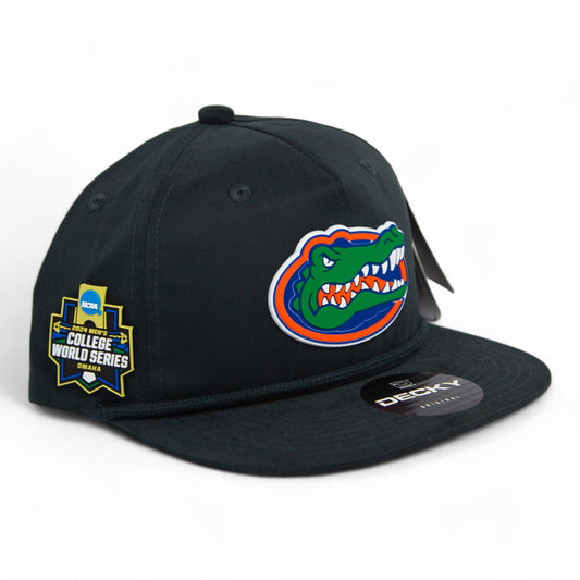 Florida Gators 2024 Men's College World Series 3D Classic Rope Hat- Charcoal