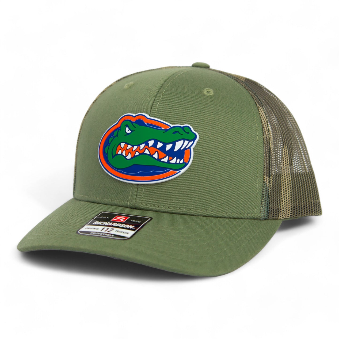 Florida Gators 2024 Men's College World Series Snapback Trucker Hat- Loden/ Green Camo