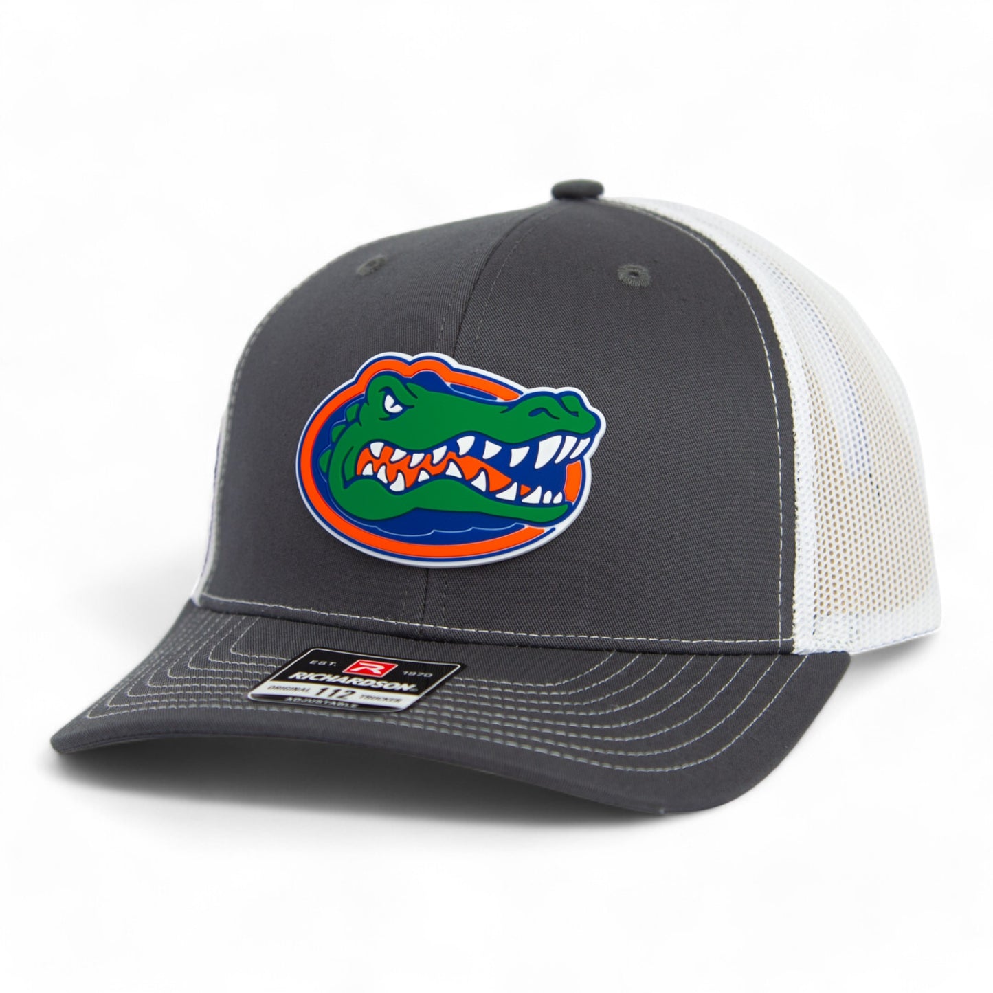 Florida Gators 2024 Men's College World Series Snapback Trucker Hat- Charcoal/ White