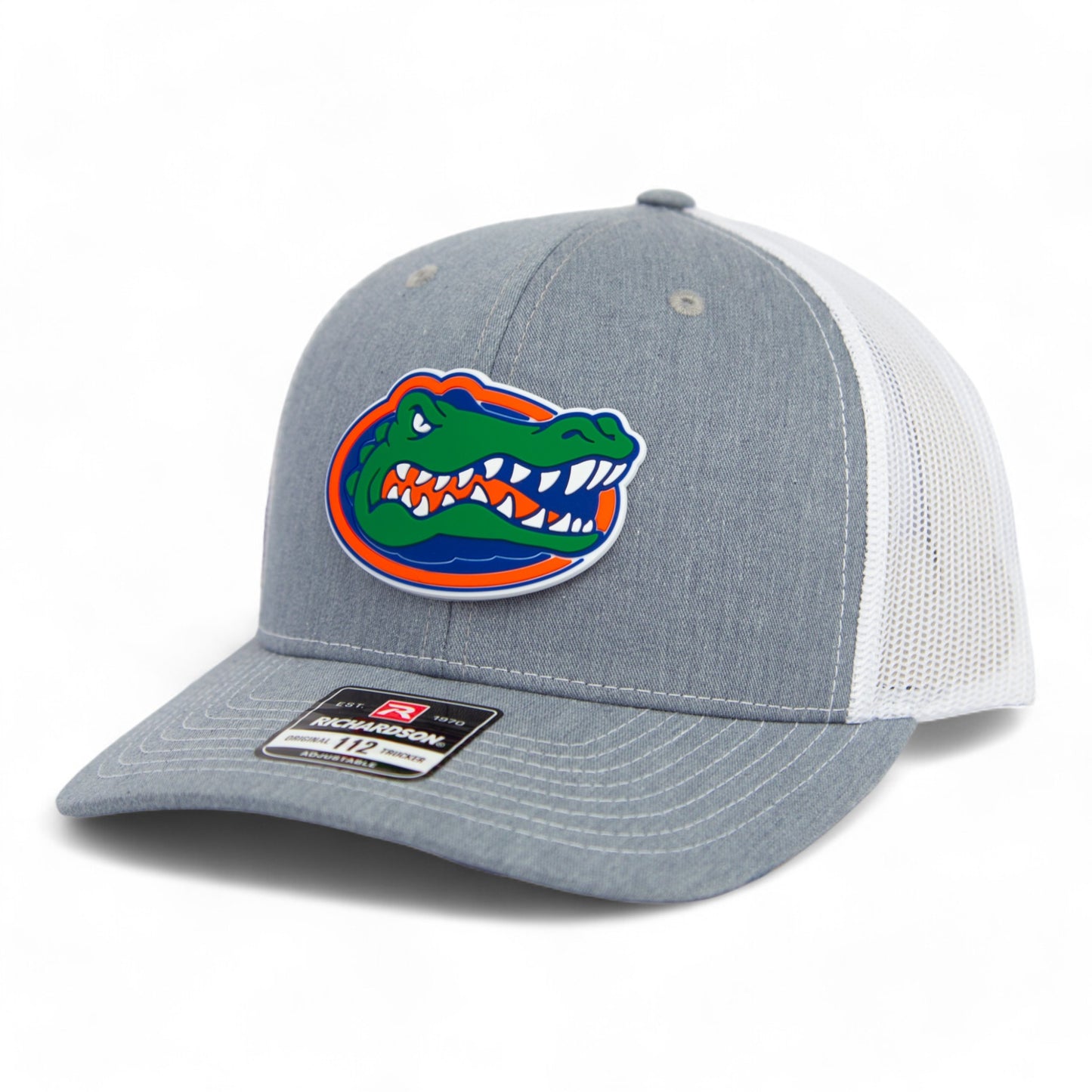 Florida Gators 2024 Men's College World Series Snapback Trucker Hat- Heather Grey/ White