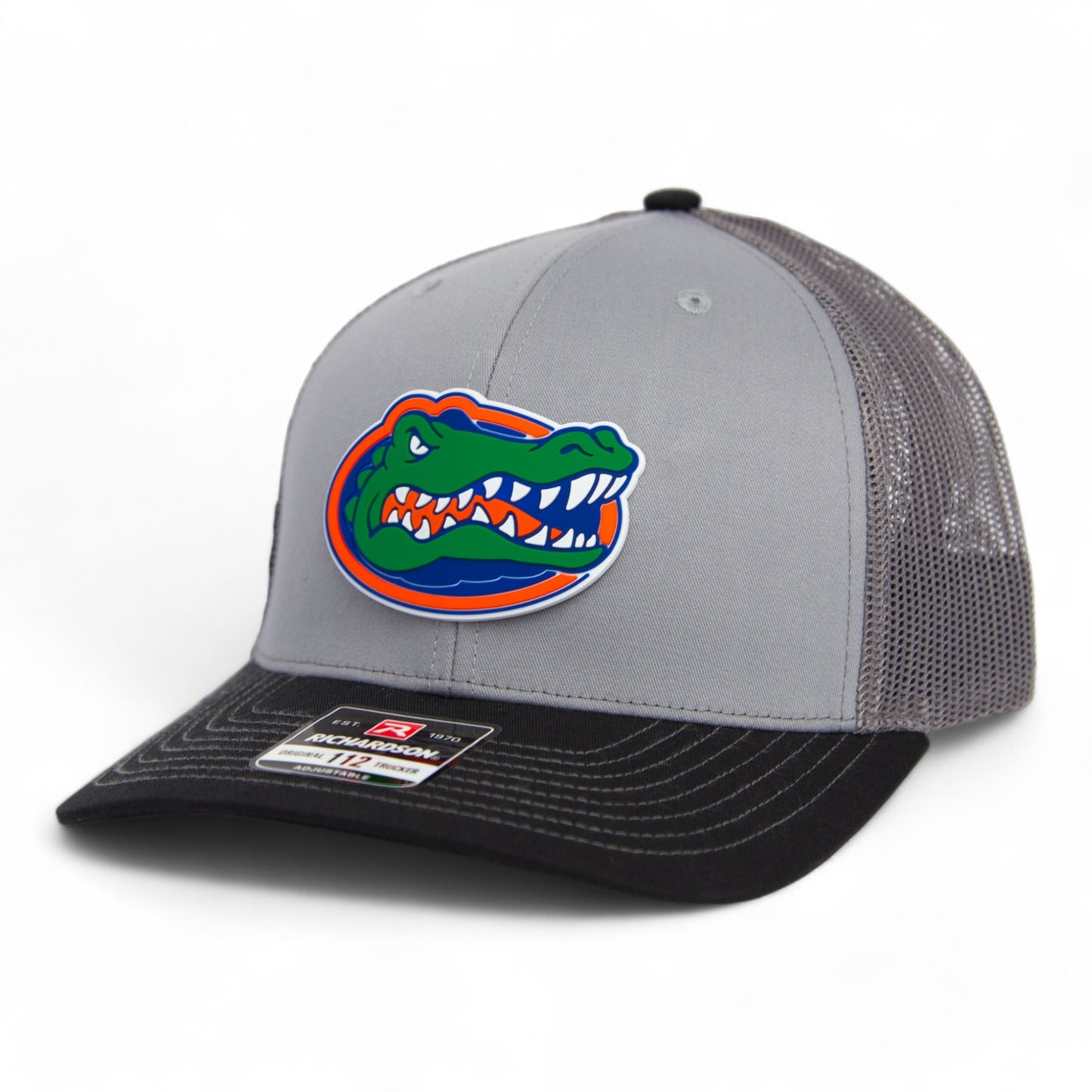 Florida Gators 2024 Men's College World Series Snapback Trucker Hat- Grey/ Charcoal/ Black