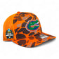 Florida Gators 2024 Men's College World Series Snapback Trucker Hat- Blaze Duck Camo/ Blaze