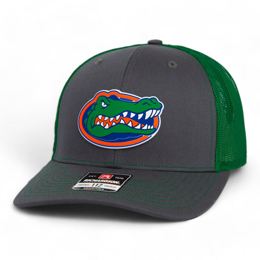 Florida Gators 2024 Men's College World Series Snapback Trucker Hat- Charcoal/ Green