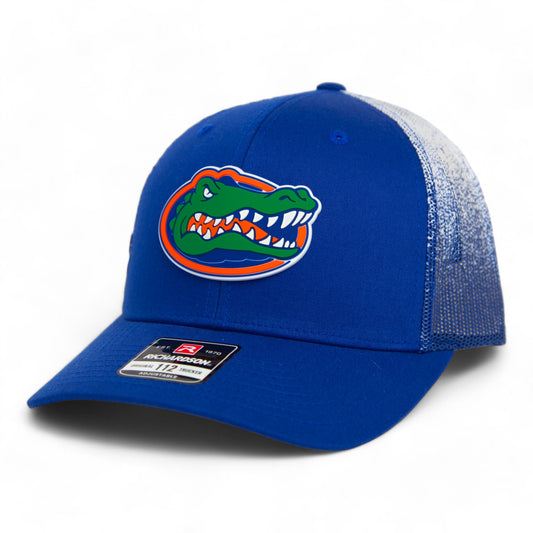 Florida Gators 2024 Men's College World Series Snapback Trucker Hat- Royal Fade