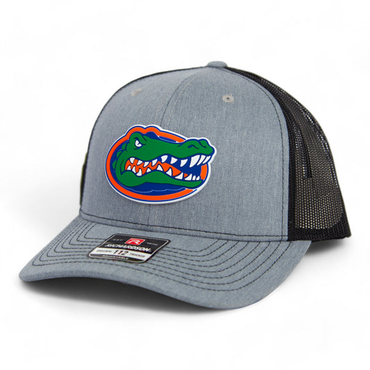 Florida Gators 2024 Men's College World Series Snapback Trucker Hat- Heather Grey/ Black