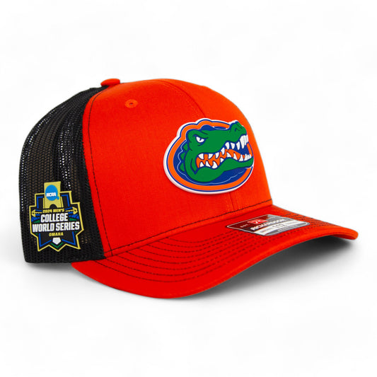 Florida Gators 2024 Men's College World Series Snapback Trucker Hat- Orange/ Black