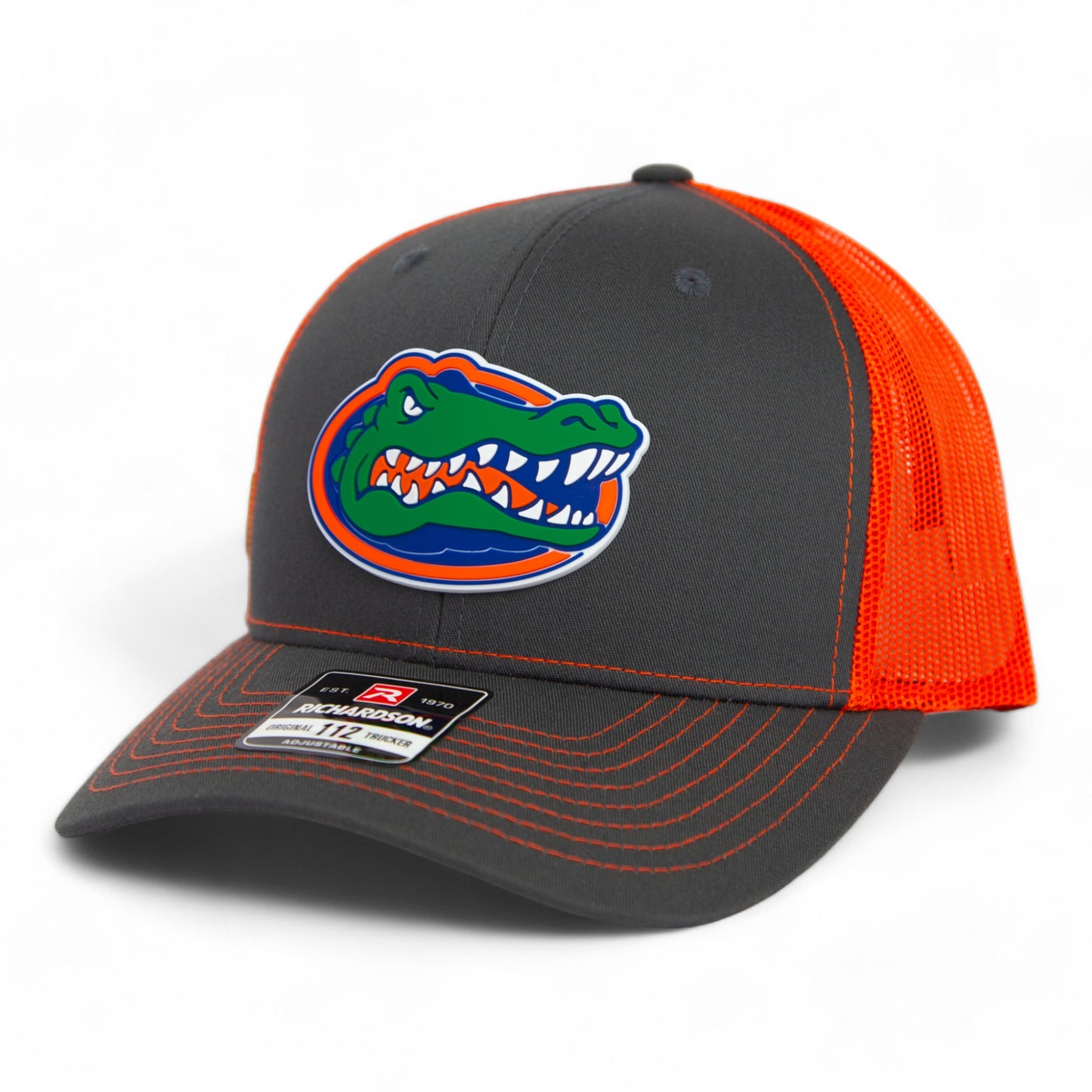 Florida Gators 2024 Men's College World Series Snapback Trucker Hat- Charcoal/ Orange