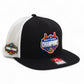 Florida Gators 2025 Final Four National Champions 3D Wool Blend Flat Bill Hat- Black/ White