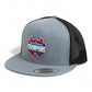 Florida Gators 2025 Basketball National Champions 3D YP Snapback Flat Bill Trucker Hat- Heather Grey/ Black