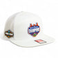 Florida Gators 2025 Final Four National Champions 3D Snapback Seven-Panel Flat Bill Trucker Hat- White