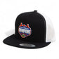 Florida Gators 2025 Basketball National Champions 3D YP Snapback Flat Bill Trucker Hat- Black/ White