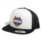 Florida Gators 2025 Basketball National Champions 3D YP Snapback Flat Bill Trucker Hat- White/ Black