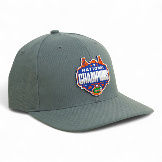Florida Gators 2025 Basketball National Champions 3D Snapback Surge Trucker Hat- Charcoal