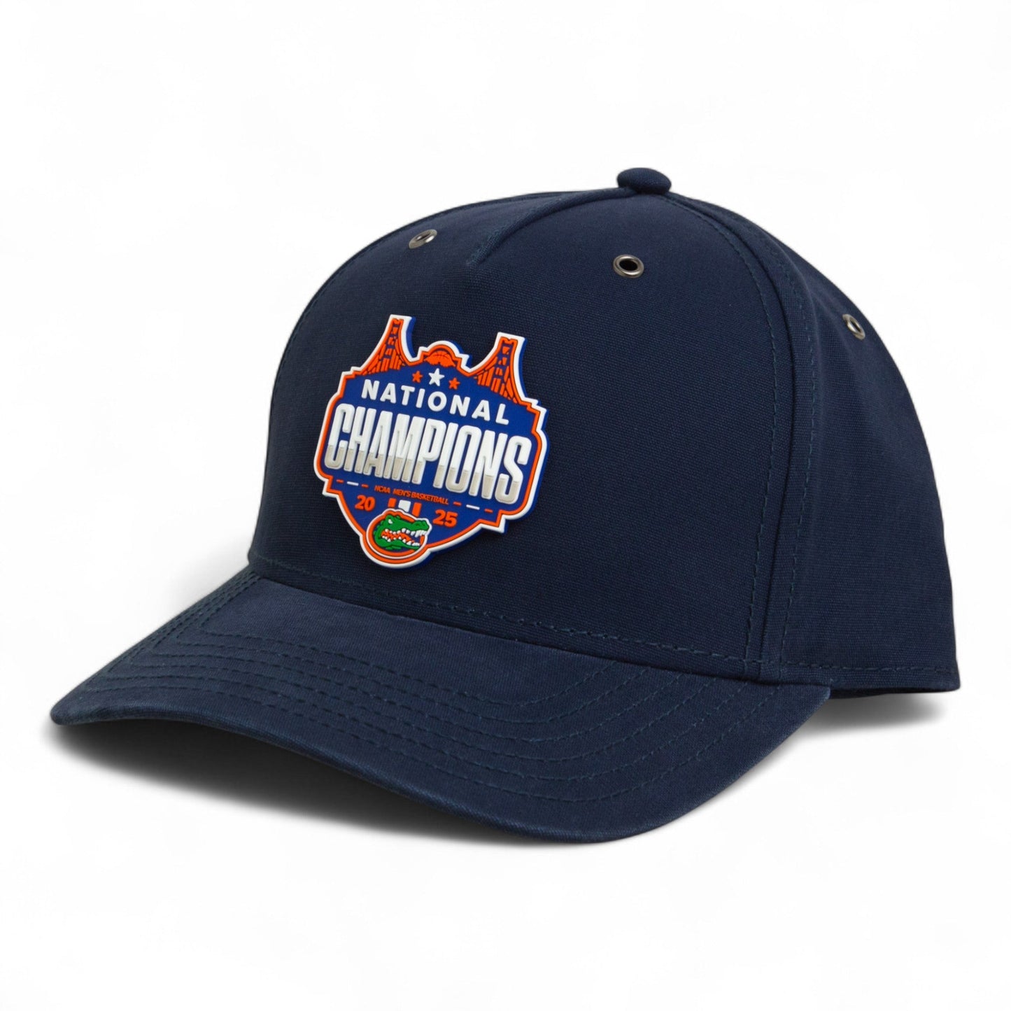 Florida Gators 2025 Final Four National Champions 3D Snapback Canvas Hat- Navy