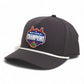 Florida Gators 2025 Basketball National Champions 3D Five Panel Classic Rope Hat- Charcoal/ White