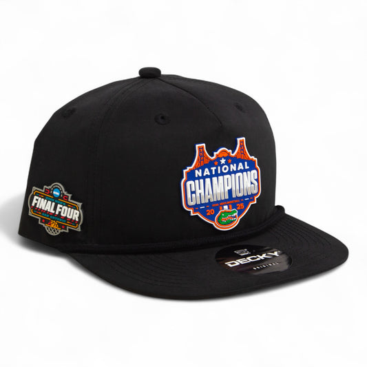 Florida Gators 2025 Final Four National Champions 3D Classic Rope Hat- Black