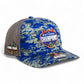 Florida Gators 2025 Final Four National Champions Snapback Trucker Hat- Royal Digital Camo