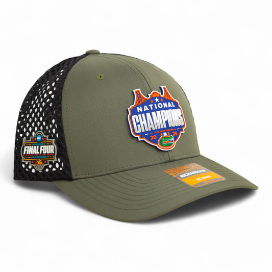 Florida Gators 2025 Final Four National Champions 3D Snapback Tilikum Trucker Hat- Loden/ Black
