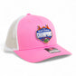 Florida Gators 2025 Basketball National Champions Snapback Trucker Hat- Pink/ White