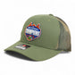 Florida Gators 2025 Basketball National Champions Snapback Trucker Hat- Loden/ Green Camo