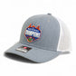 Florida Gators 2025 Basketball National Champions Snapback Trucker Hat- Heather Grey/ White