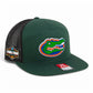 Florida Gators 2025 Final Four 3D Snapback Seven-Panel Flat Bill Trucker Hat- Dark Green/ Black