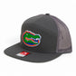 Florida Gators 2025 Final Four 3D Snapback Seven-Panel Flat Bill Trucker Hat- Charcoal