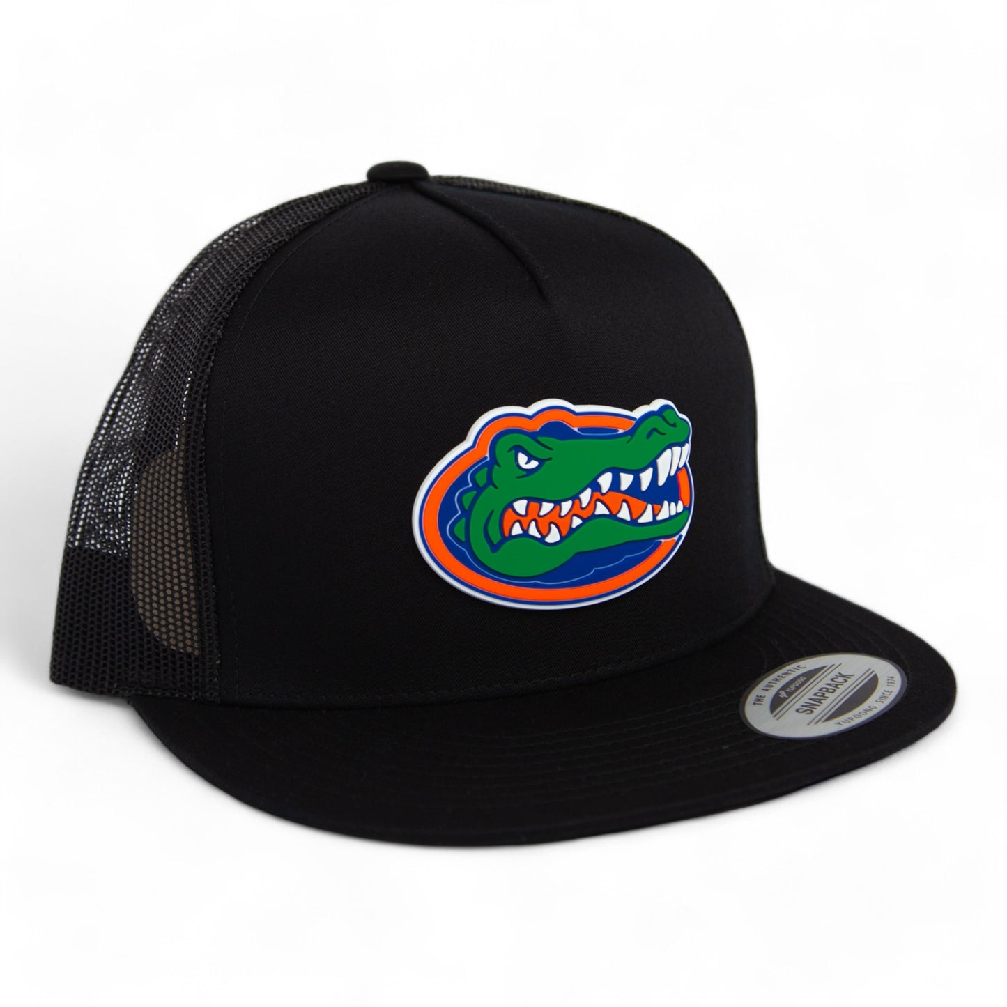 Florida Gators 3D YP Snapback Flat Bill Trucker Hat- Black