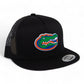 Florida Gators 3D YP Snapback Flat Bill Trucker Hat- Black