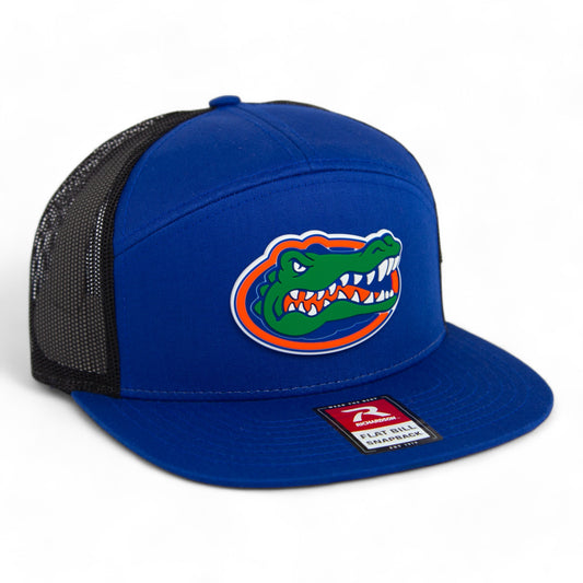 Florida Gators 3D Snapback Seven-Panel Flat Bill Trucker Hat- Royal/ Black