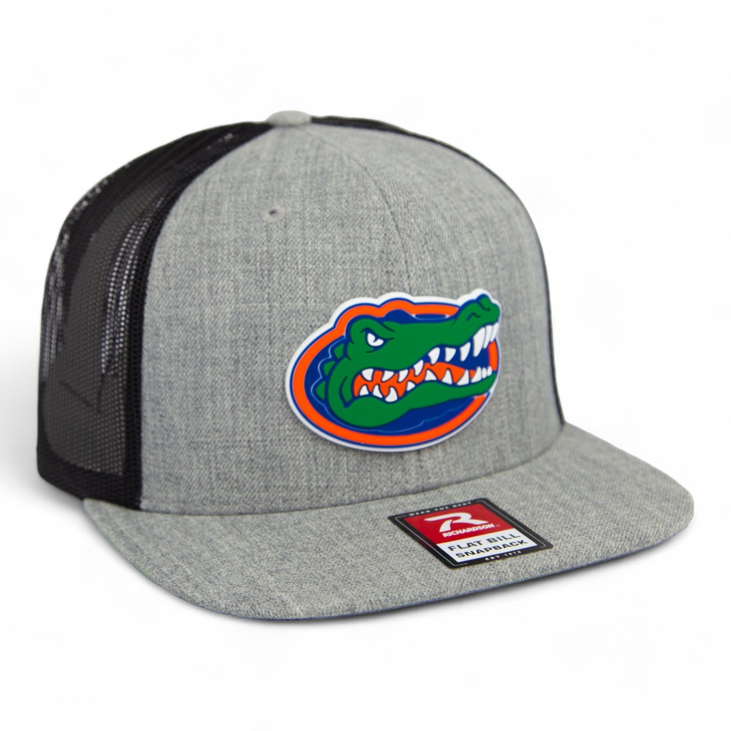 Florida Gators 3D Wool Blend Flat Bill Hat- Heather Grey/ Black