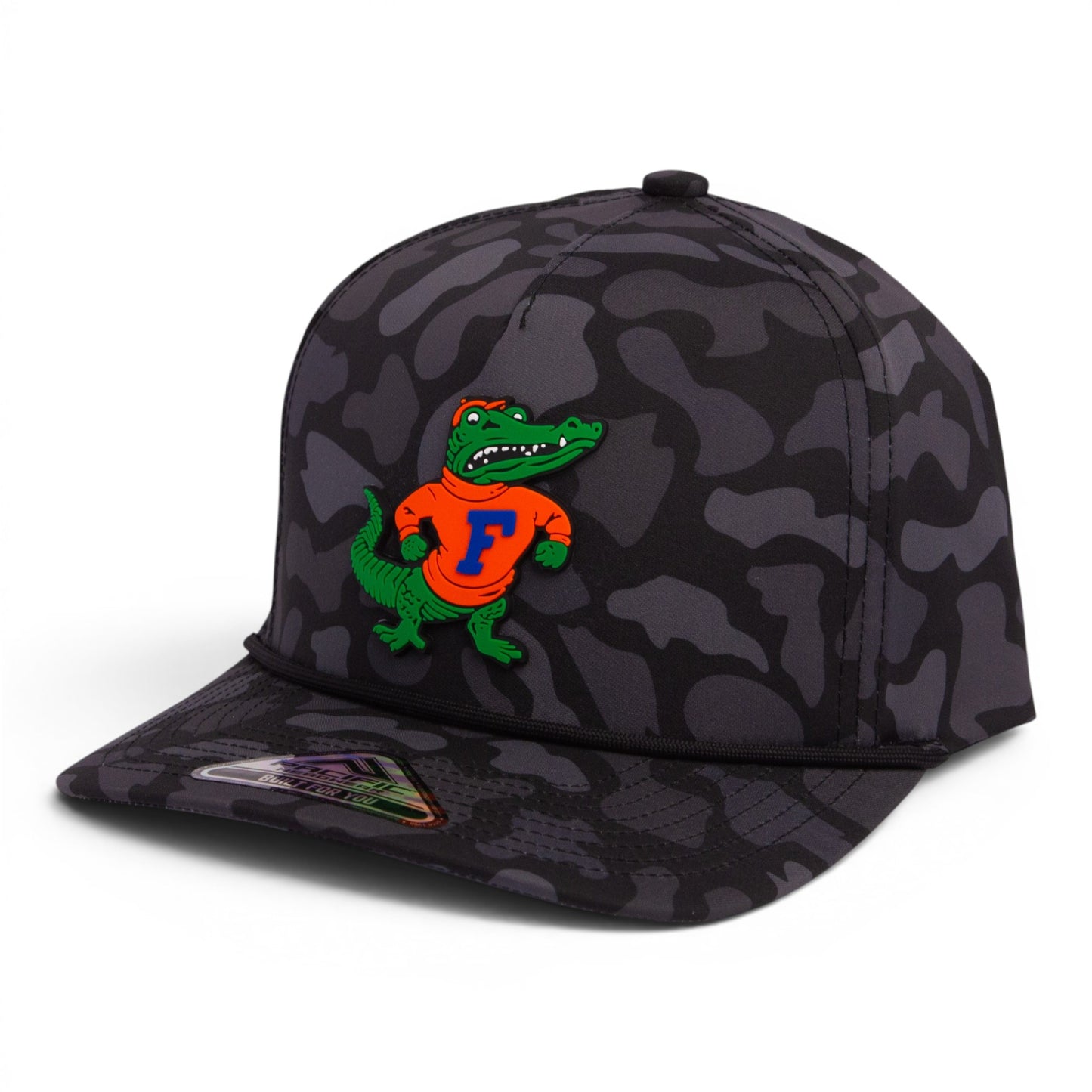 Florida Gators Retro Albert 3D Duck Camo Rope Hat- Blackout