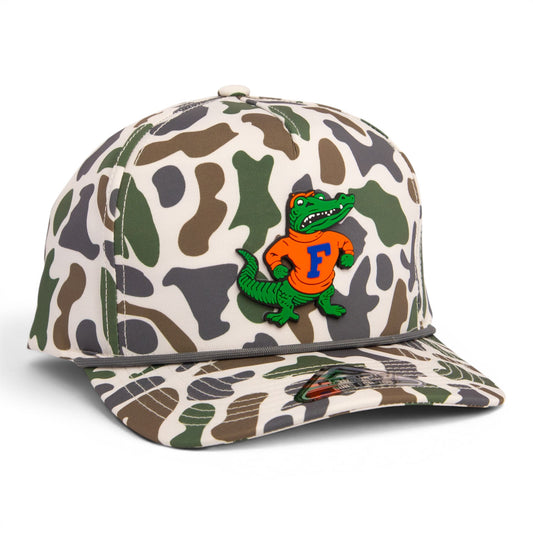 Florida Gators Retro Albert 3D Duck Camo Rope Hat- Timberline