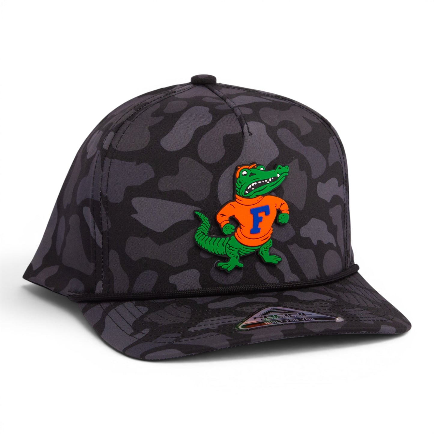 Florida Gators Retro Albert 3D Duck Camo Rope Hat- Blackout