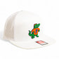 Florida Gators Retro Albert 3D Snapback Seven-Panel Flat Bill Trucker Hat- White