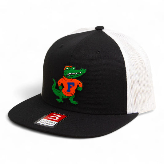 Florida Gators Retro Albert 3D Wool Blend Flat Bill Hat- Black/ White