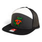 Florida Gators Retro Albert 3D Snapback Seven-Panel Flat Bill Trucker Hat- Charcoal/ Black/ White