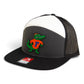 Florida Gators Retro Albert 3D Snapback Seven-Panel Flat Bill Trucker Hat- Charcoal/ Black/ White