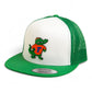 Florida Gators Retro Albert 3D YP Snapback Flat Bill Trucker Hat- White/ Kelly Green