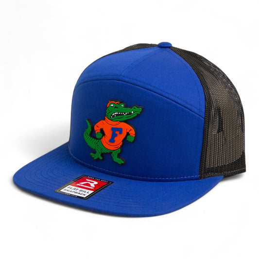 Florida Gators Retro Albert 3D Snapback Seven-Panel Flat Bill Trucker Hat- Royal/ Black