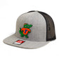 Florida Gators Retro Albert 3D Wool Blend Flat Bill Hat- Heather Grey/ Black